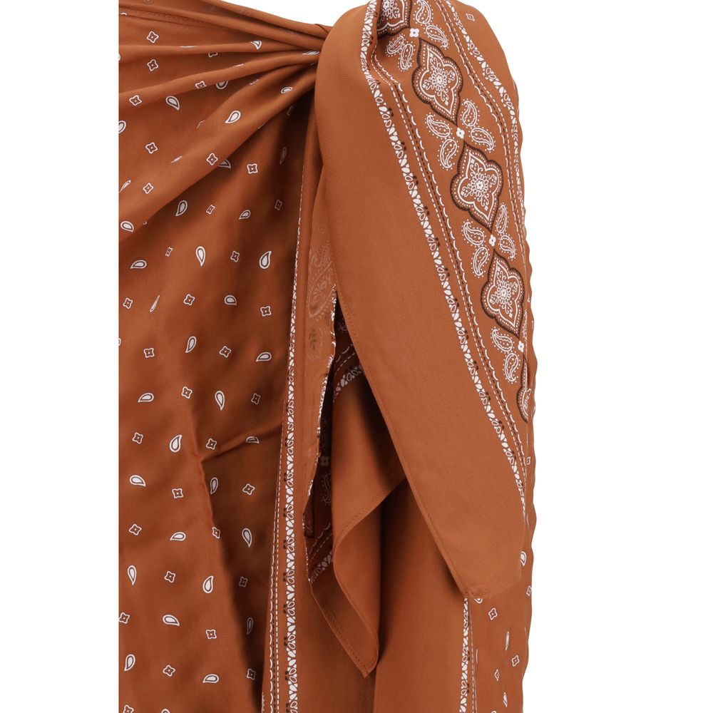 PINKO Bandana pattern pareo Skirt