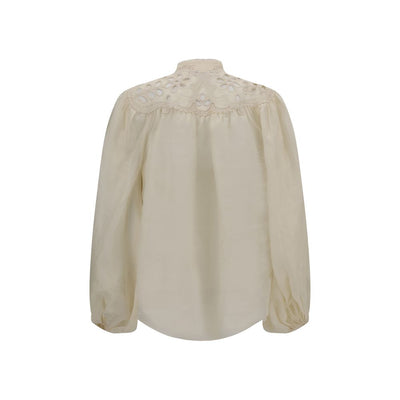 Zimmermann Cream Ramie Blouse