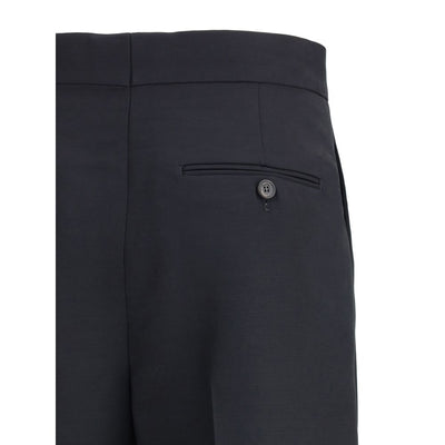 Ferragamo Black Viscose Casual Pants