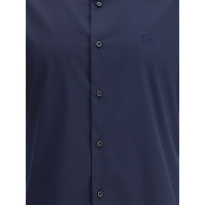 Burberry Blue Cotton Shortsleeve Shirt