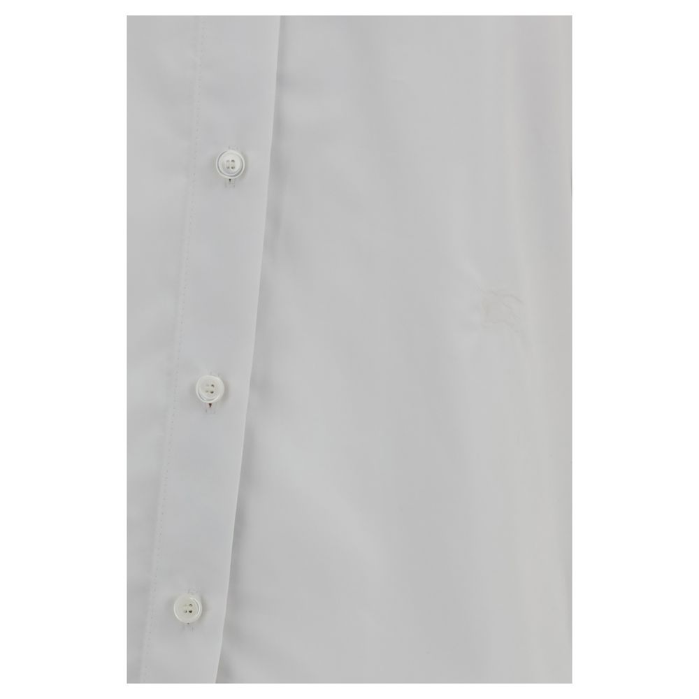 Burberry White Cotton Dress Shirt