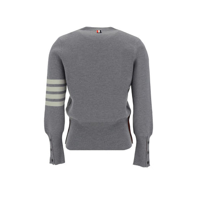 Thom Browne Gray Fleece Wool Sweatshirt
