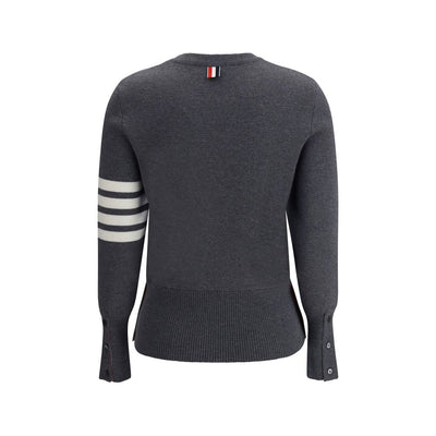 Thom Browne Gray Fleece Wool Sweatshirt