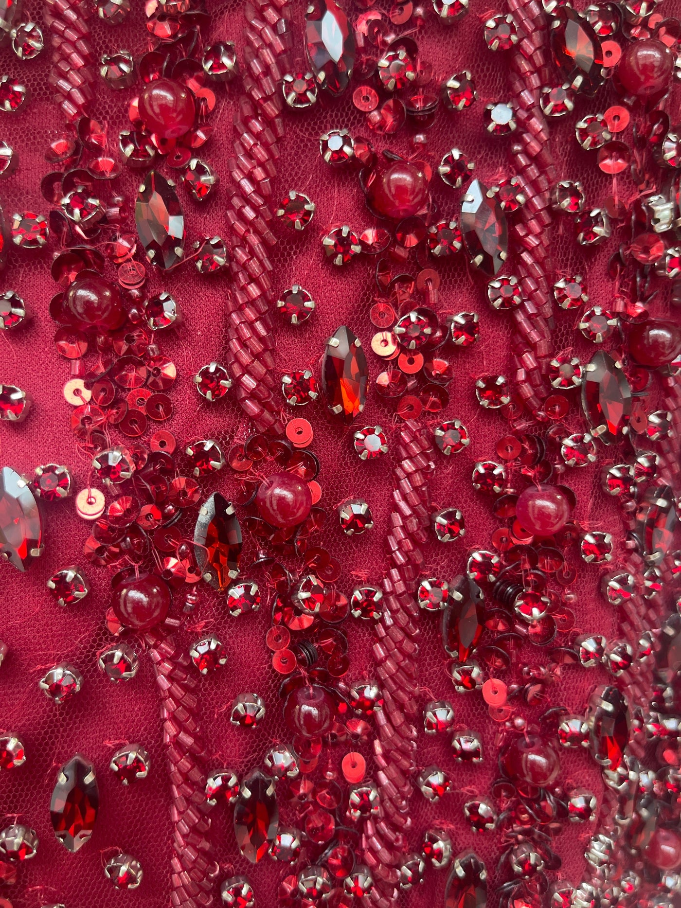 Faramah Drape Sleeves Embellished Fitted Sequin Modest Evening Dress