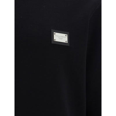 Dolce & Gabbana Black Cotton Sweatshirt