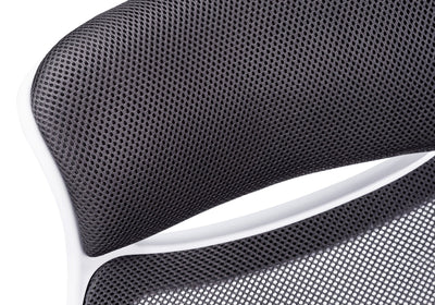 Office Chair, Adjustable Height, Swivel, Ergonomic, Armrests, Computer Desk, Work, Grey Mesh, Chrome Metal, Contemporary, Modern