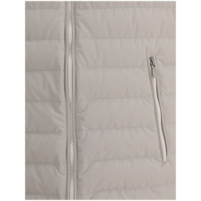 Brunello Cucinelli Beige Polyamide Jackets And Coat