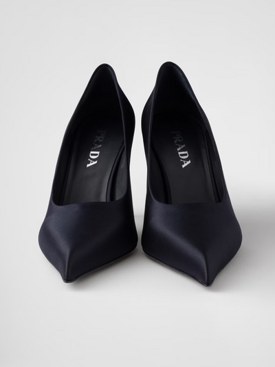 Prada Blue Satin Pumps