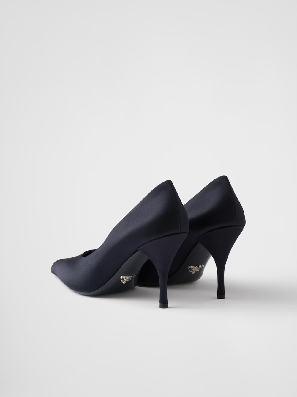 Prada Blue Satin Pumps