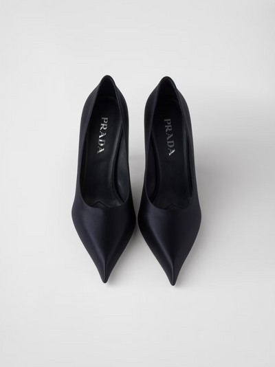 Prada Blue Satin Pumps