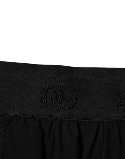 Dolce & Gabbana Black Cotton Stretch Regular Boxer Underwear