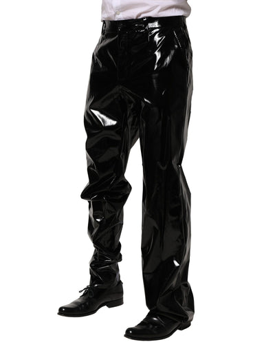 Dolce & Gabbana Black Nylon Straight Men Pants