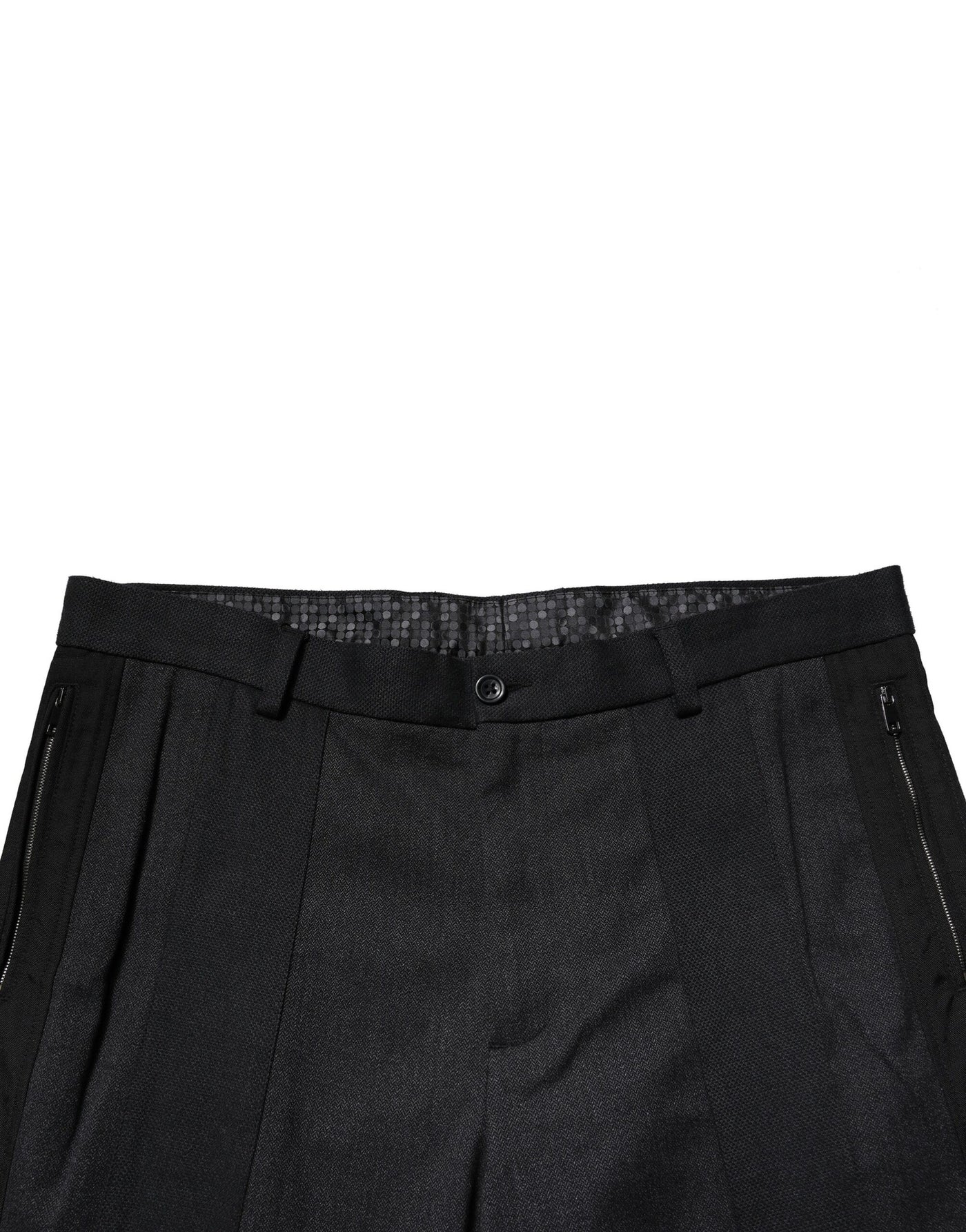 Dolce & Gabbana Black Cotton Dress Slim Formal Pants