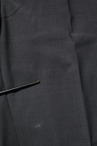 Dolce & Gabbana Black Wool Dress Slim Formal Pants