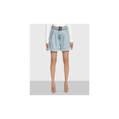 Balmain Blue Cotton Short