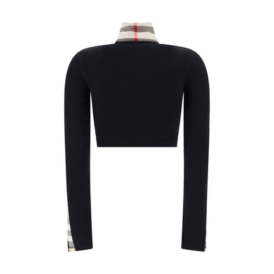 Burberry Black Elastane Sweatshirt