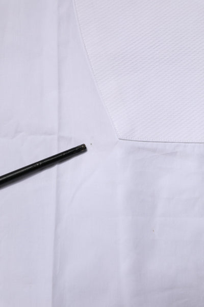 Dolce & Gabbana White Bib Cotton Poplin GOLD Formal Shirt