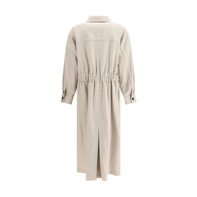 Brunello Cucinelli Beige Wool Coat
