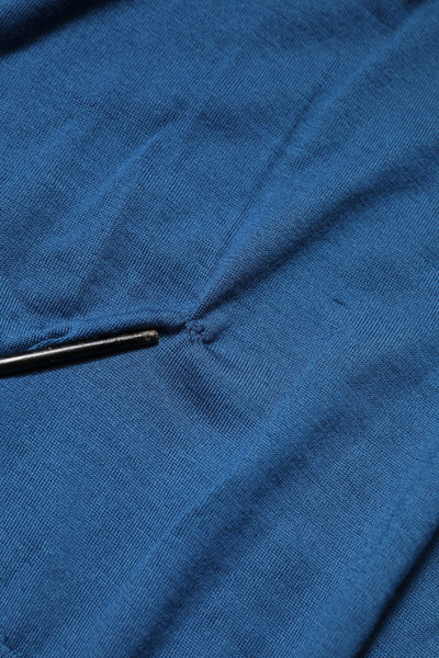 Dolce & Gabbana Blue Cashmere Crew Neck Sweatshirt Sweater