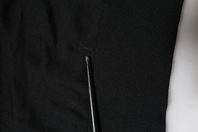 Dolce & Gabbana Black Long Sleeve Crew Neck Pullover Sweater