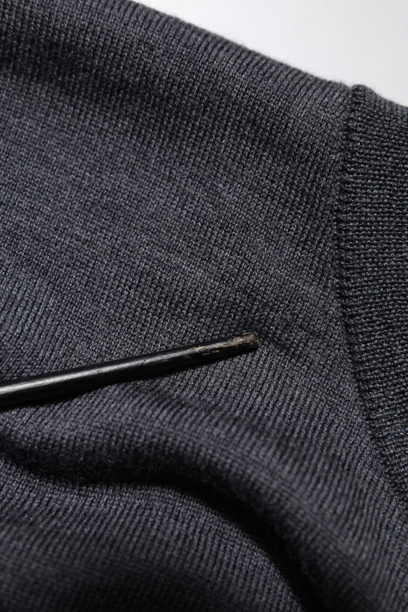 Dolce & Gabbana Dark Gray Wool Crew Neck Sweatshirt Sweater