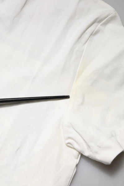 Dolce & Gabbana White Bandana Crew Neck Short Sleeves T-shirt