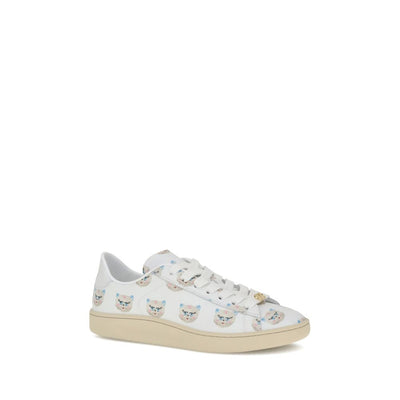 Valentino Garavani White Calf Leather Bos Taurus Low Top Sneakers