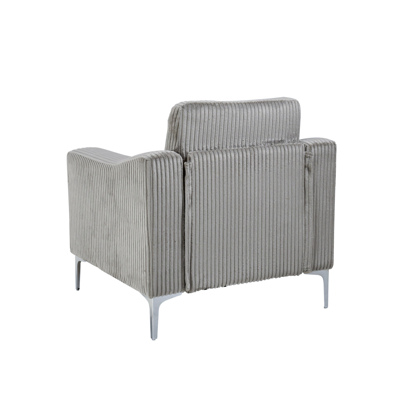 Lounge sofa with armrests that can be assembled,Convertible Sectional Corduroy Sofa,Gray