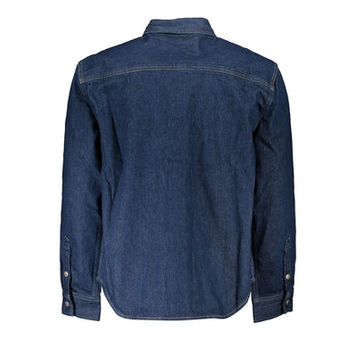 Calvin Klein Blue Cotton Men Jacket