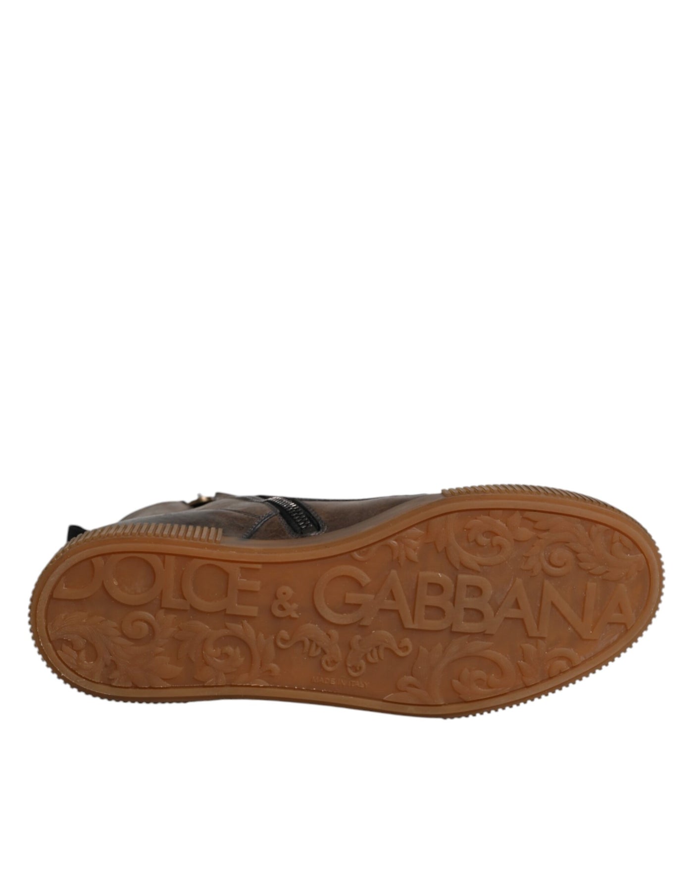 Dolce & Gabbana Brown Horse Leather Mid Calf Boots Shoes