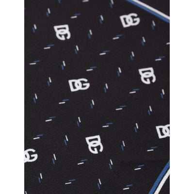 Dolce & Gabbana Black Silk Pocket Square