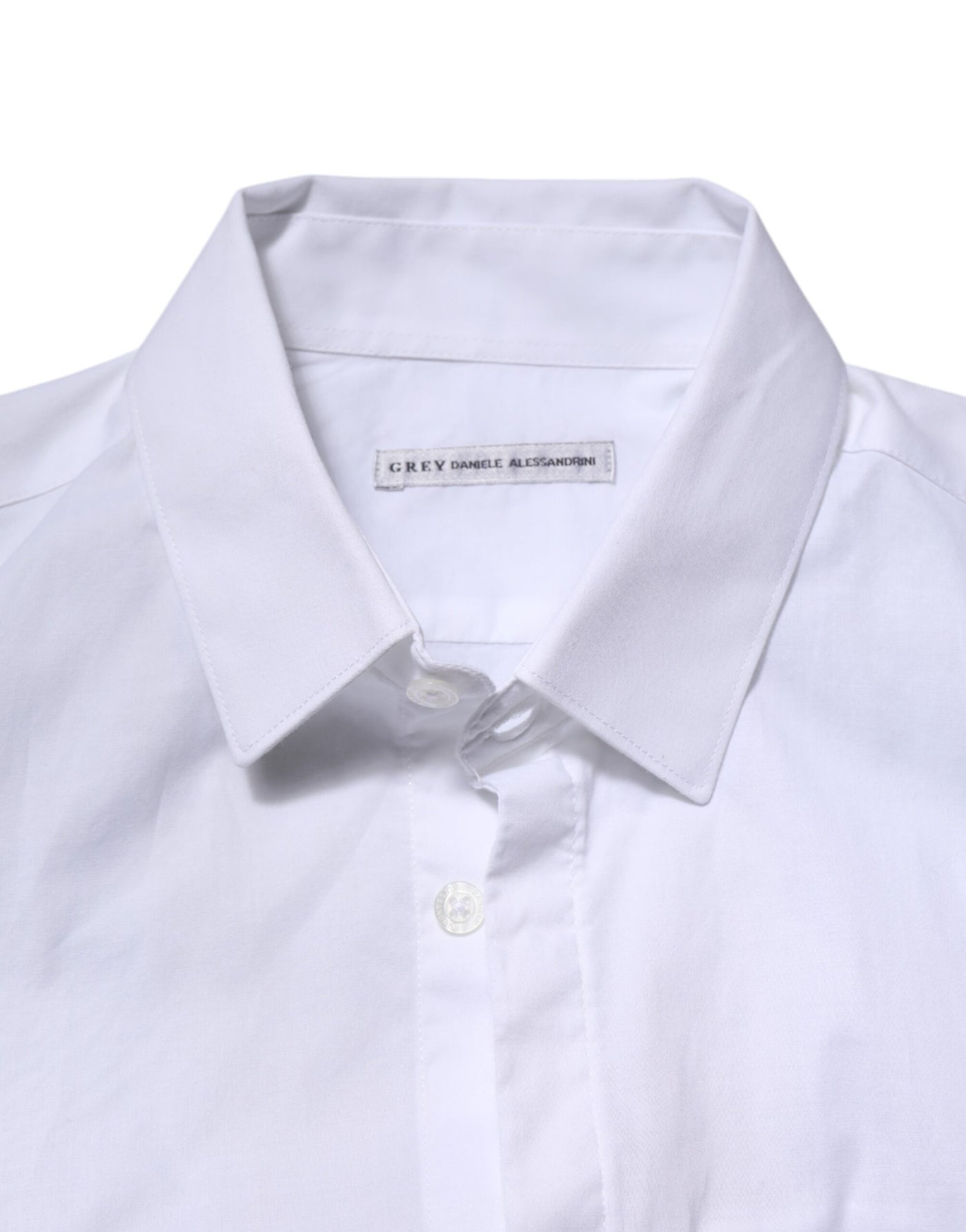 Daniele Alessandrini White Long Sleeves Dress Shirt