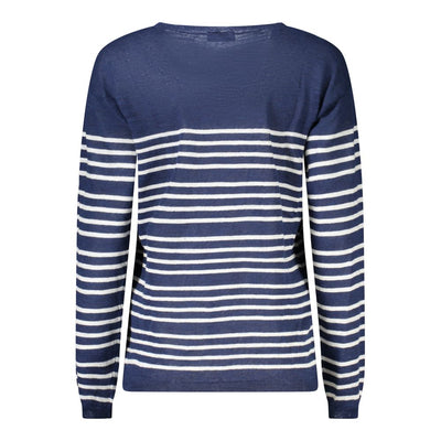 North Sails Blue Cotton Women Sweater