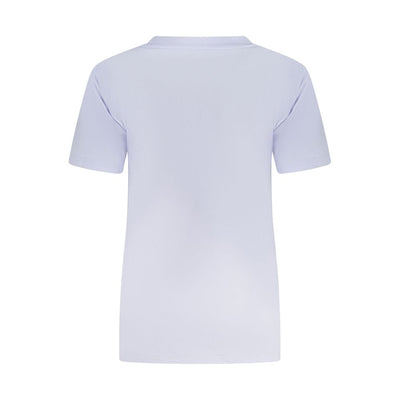 Converse Purple Cotton Women T-Shirt