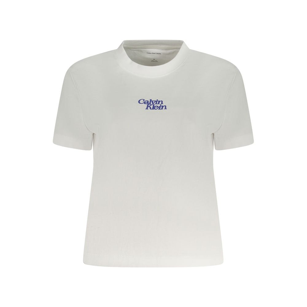 Calvin Klein White Cotton Women T-Shirt