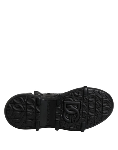 Dolce & Gabbana Black Leather Casual Mens Ankle Boots Shoes