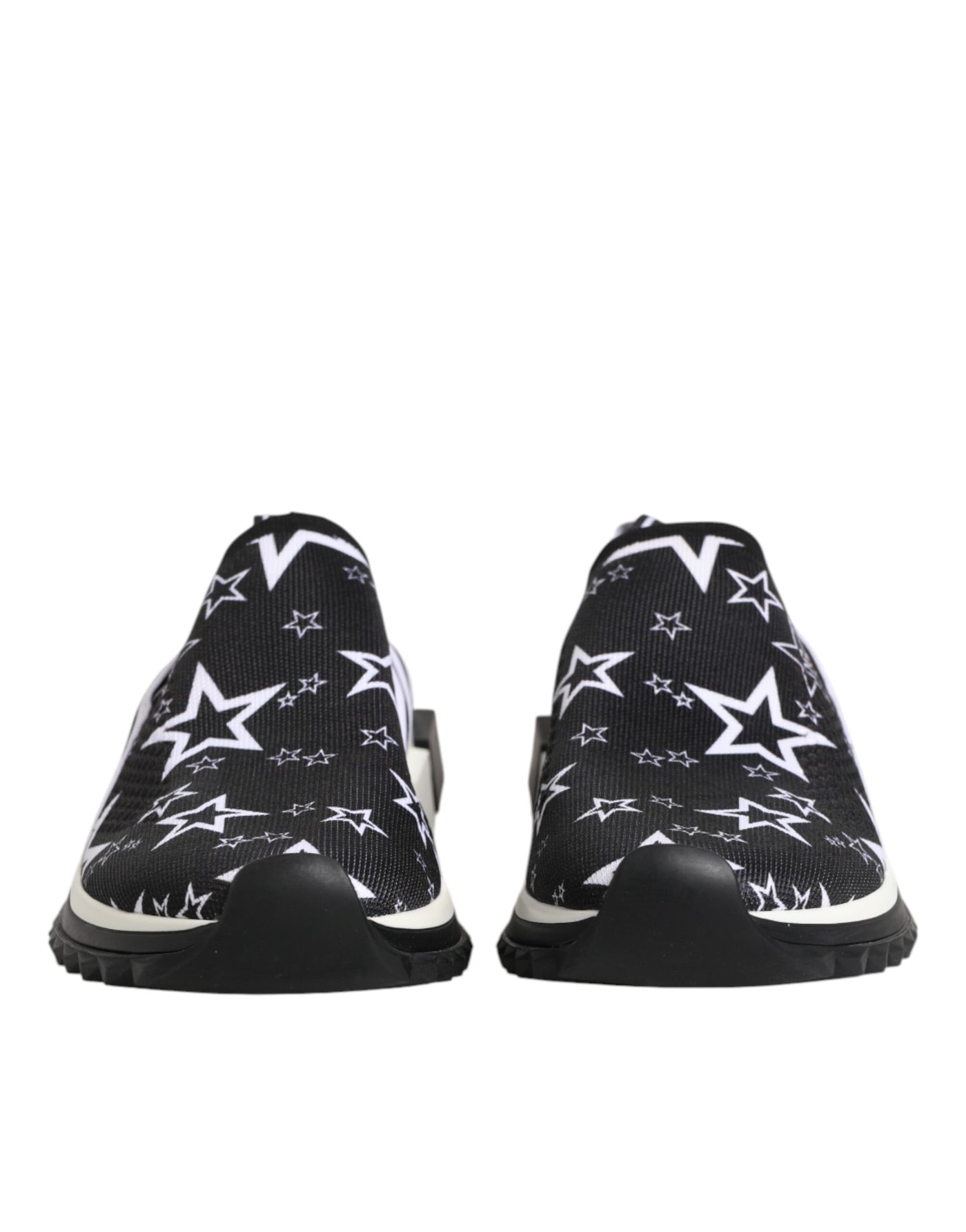 Dolce & Gabbana Black White Sorrento Low Top Sneakers Shoes