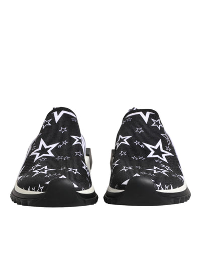 Dolce & Gabbana Black White Sorrento Low Top Sneakers Shoes