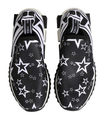 Dolce & Gabbana Black White Sorrento Low Top Sneakers Shoes