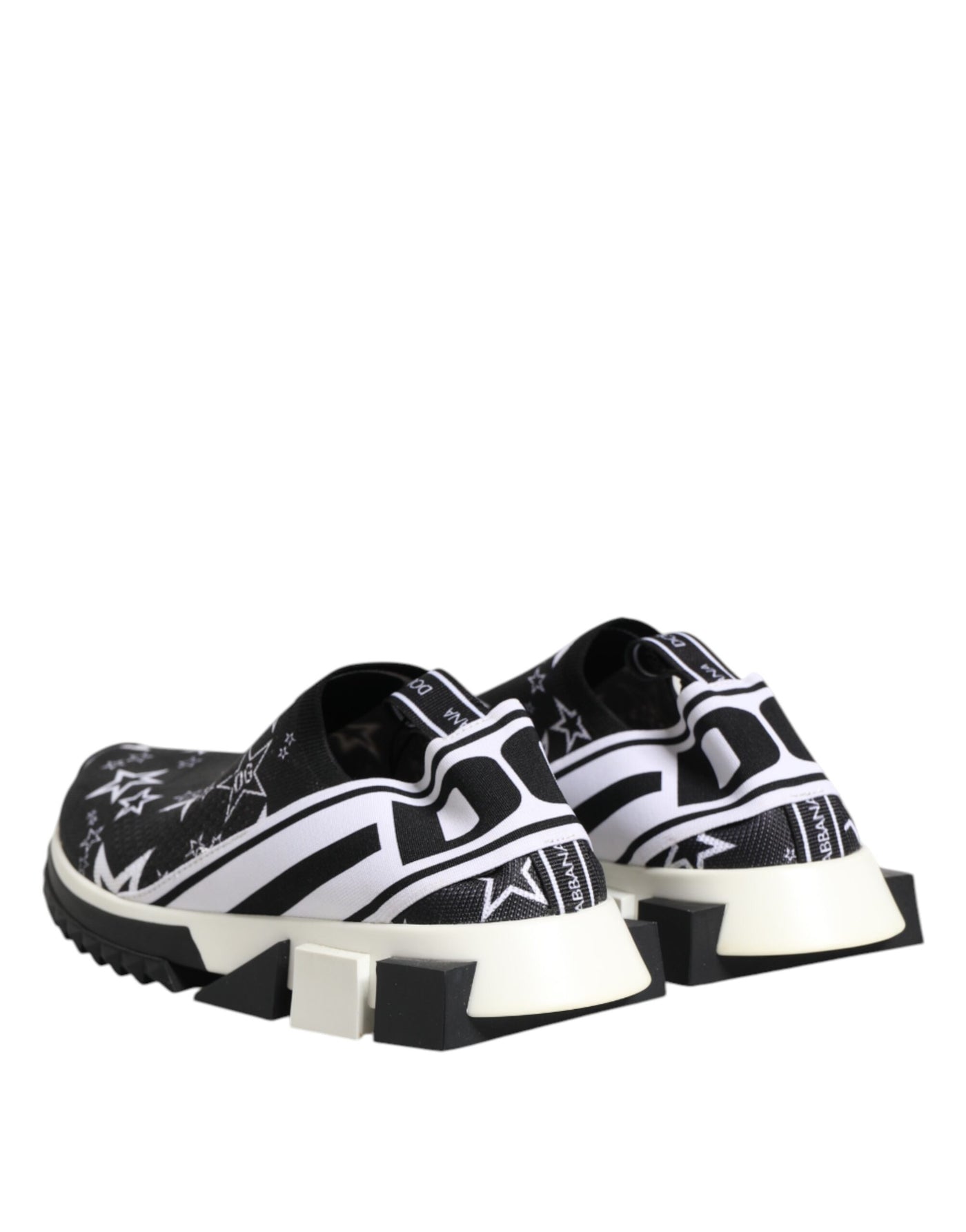 Dolce & Gabbana Black White Sorrento Low Top Sneakers Shoes