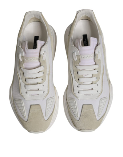 Dolce & Gabbana White Low Top Daymaster Men Sneakers  Shoes
