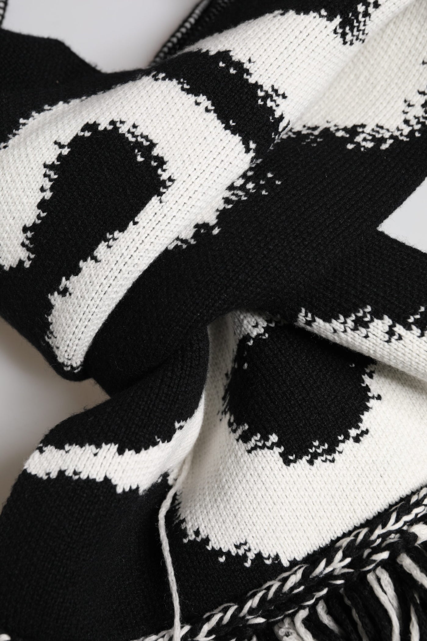 Dolce & Gabbana Black Logo Neck Warmer Wrap Men Shawl Scarf