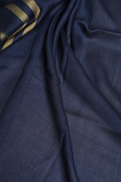 Dolce & Gabbana Blue Cashmere Neck Warmer Wrap Shawl Scarf