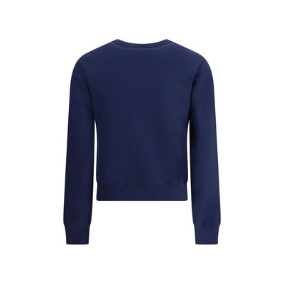 Valentino Blue Cotton Sweatshirt