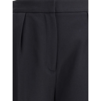 Balmain Black Wool Dress Pants