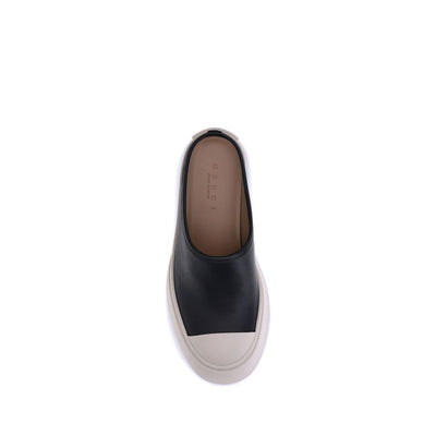 Marni Black Rubber Mules