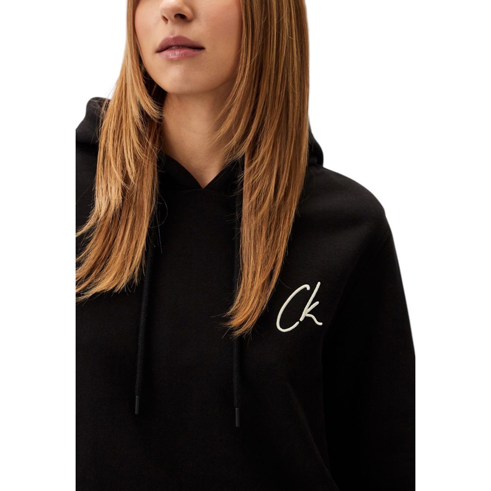 Calvin Klein Jeans Black Recycled Cotton Sweatshirt