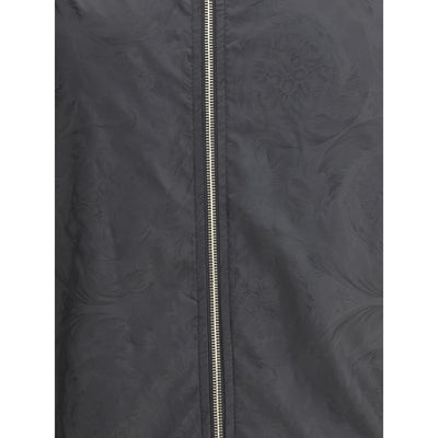 Versace Black Polyester Shell Jacket