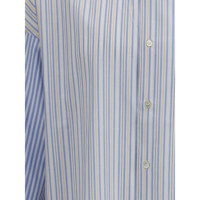 Marni Light Blue Cotton Pattern Shirt