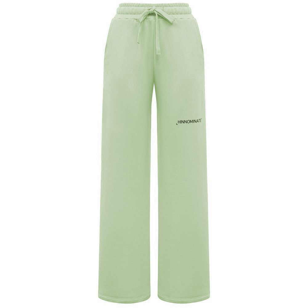 Hinnominate Green Cotton Women Palazzo Pants